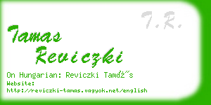 tamas reviczki business card